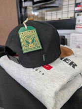 Load image into Gallery viewer, Black and Caramel Snapback Cap