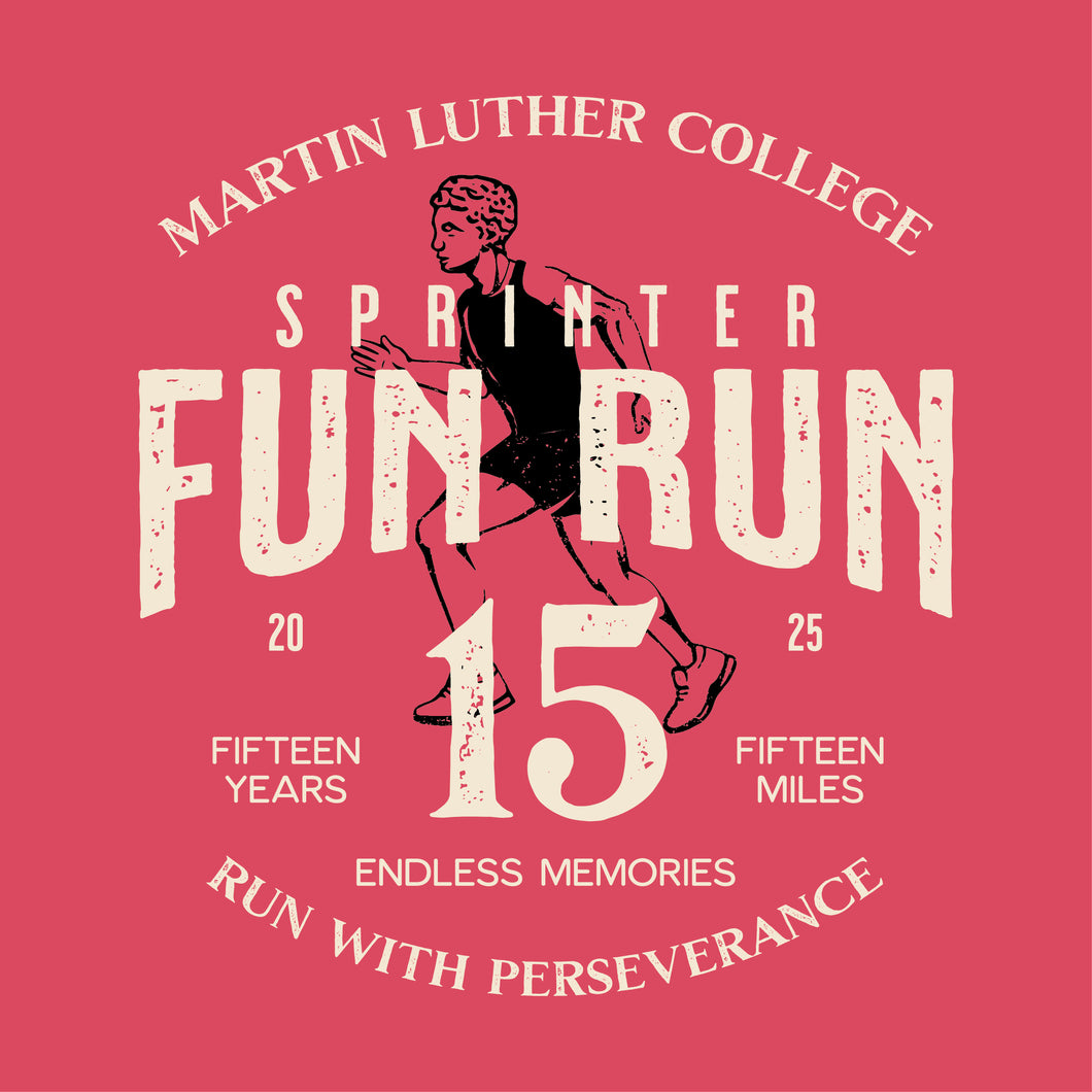 Sprinter Fun Run 2025 Official Tee - Youth Sizes (Under the age of 18)